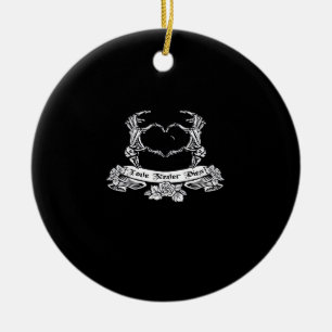 Ornamento De Cerâmica Design da Mão do Esqueleto