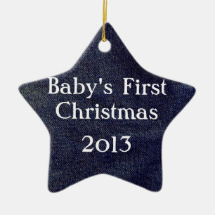 Ornamento De Cerâmica Design de Denim Lavado #7 em Emporio Moffa