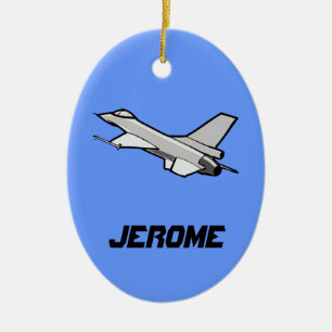 Ornamento De Cerâmica Design de Falcão de Combate F16 Personalizável