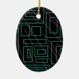 Ornamento De Cerâmica design de fundo preto