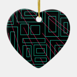 Ornamento De Cerâmica design de fundo preto