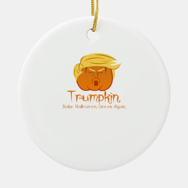 Ornamento De Cerâmica Design de Trumpkin Clássico e Engraçado para o Hal (Frente)