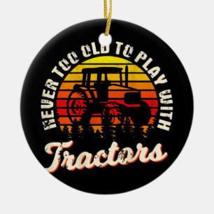 Ornamento De Cerâmica Design Do Agricultor Na Parte De Trás Da Agricultu