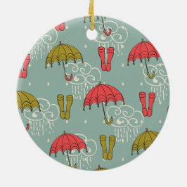Ornamento De Cerâmica Design do guarda-chuva da estação das chuvas