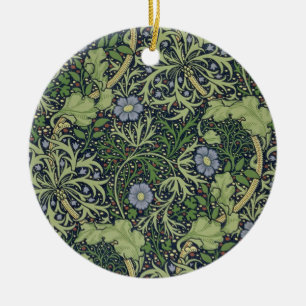 Ornamento De Cerâmica Design do papel de parede da alga, impresso por