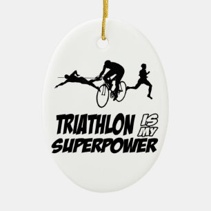 Ornamento De Cerâmica Design do Triathlon