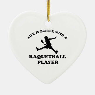 Ornamento De Cerâmica Design do vetor de Raquetball