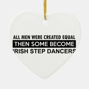 Ornamento De Cerâmica Design irlandês da dança da etapa