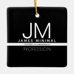 Ornamento De Cerâmica Design Minimalista Profissional Moderno Preto e