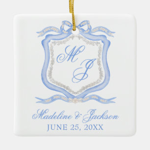 Ornamento De Cerâmica Designer de Cores de Cores Azuis