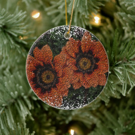 Ornamento De Cerâmica Desperdício de Laranja Daisy Balls Cerâmica