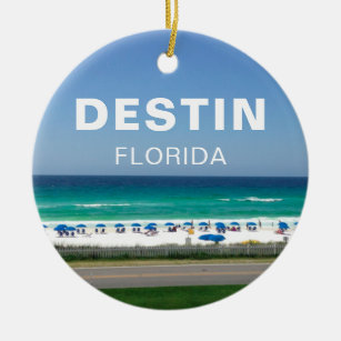Ornamento De Cerâmica Destin Florida Beach Photoics Seaside