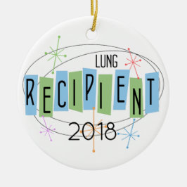 Ornamento De Cerâmica Destinatário Pulmonar Personalizável