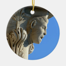 Ornamento De Cerâmica Detalhe da coluna Torre de Pisa, Itália - ornament