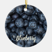 Detalhe de fechamento de mirtilo para veganos