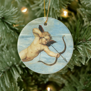 Ornamento De Cerâmica Detalhe dos Anjos no Triunfo de Galateia por Rafae