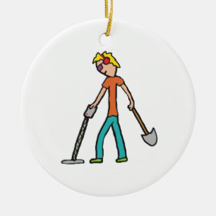 Ornamento De Cerâmica Detecção de metal