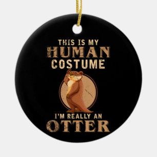 Ornamento De Cerâmica Detentor de Zoo de Costume Engraçado