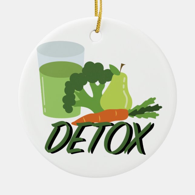 Ornamento De Cerâmica Detox Juice (Frente)