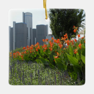 Ornamento De Cerâmica Detroit Ornament