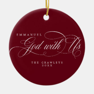 Ornamento De Cerâmica Deus Religioso Com Foto Da Família