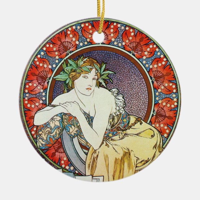 Ornamento De Cerâmica Deusa Trabalho de arte (Frente)