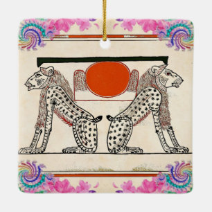Ornamento De Cerâmica Deuses Egípcios
