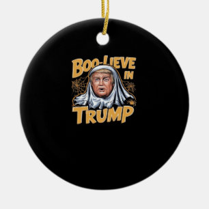 Ornamento De Cerâmica Dia de as Bruxas engraçado Trumpkin Faça o Excelen