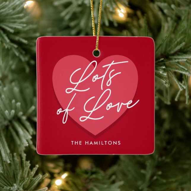 Ornamento De Cerâmica Dia de muitos Namorados de amor (Árvore)