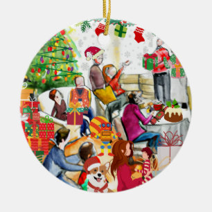 Ornamento De Cerâmica Dia de Natal