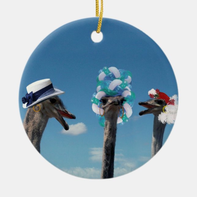 Ornamento De Cerâmica Dia do Chapéu Louco nas Corridas (Frente)