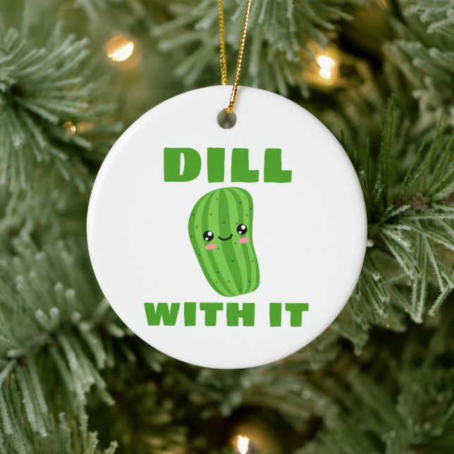 Ornamento De Cerâmica Dill com ele (Árvore)