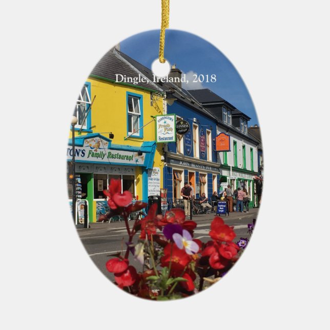 Ornamento De Cerâmica Dingle, Ireland (Frente)