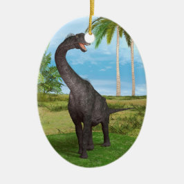 Ornamento De Cerâmica Dinossauro Brachiosaurus
