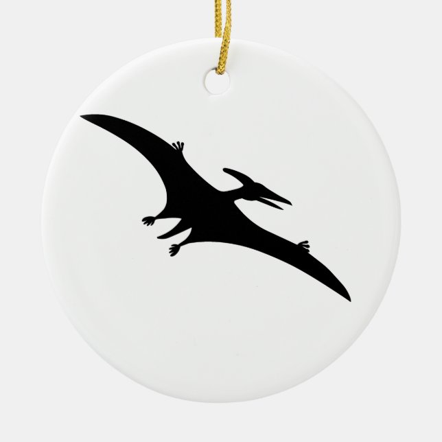 Ornamento De Cerâmica Dinossauro do Pterodactyl (Frente)