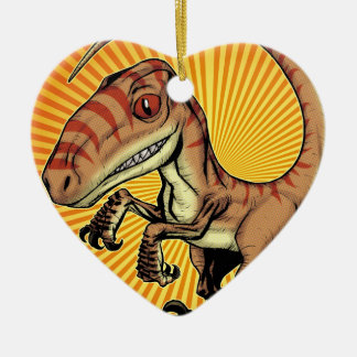 Ornamento De Cerâmica Dinossauro do raptor do Velociraptor por Marco D