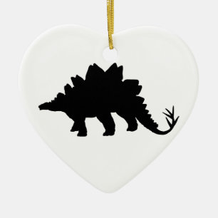 Ornamento De Cerâmica Dinossauro Negro