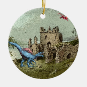 Ornamento De Cerâmica Dinossauros Da Escócia 1895
