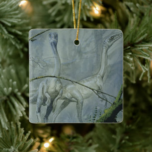 Ornamento De Cerâmica Dinossauros Vintage, Megapnosaurus também conhecid