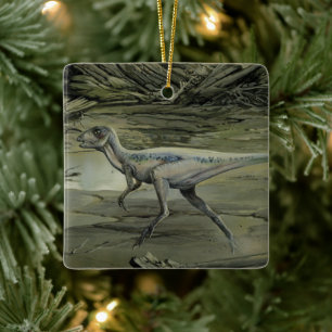 Ornamento De Cerâmica Dinossauros Vintage, um Hypsilophodon do Cretáceo