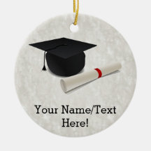 Diploma do boné de formatura customizável