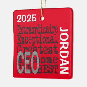 Ornamento De Cerâmica Diretor Executivo Chefe CEO Extraordinário CUSTOM