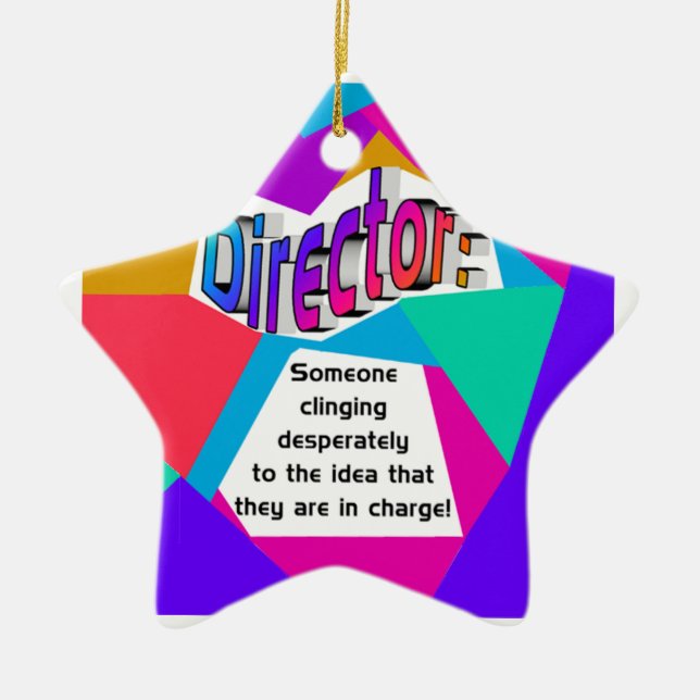 Ornamento De Cerâmica Diretor… responsável? (Frente)