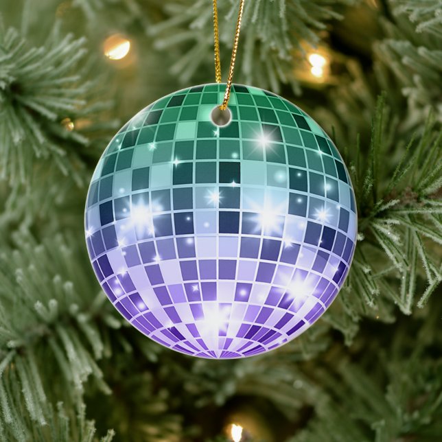 Ornamento De Cerâmica Disco Ball (Árvore)