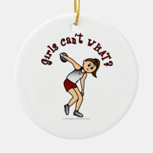 Ornamento De Cerâmica Disco das mulheres leves