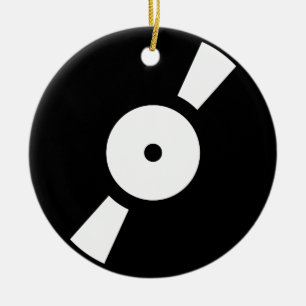 Ornamento De Cerâmica disco de vinil retrô