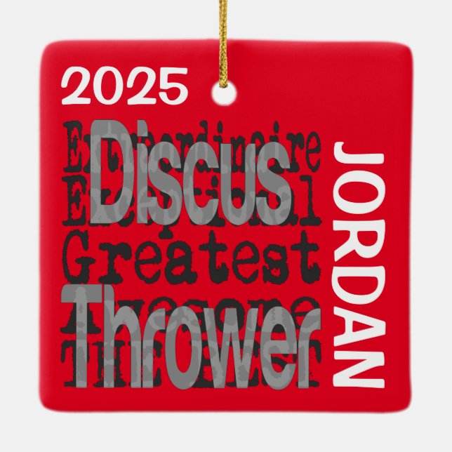 Ornamento De Cerâmica Discus Thwer Extraordinaire CUSTOM (Verso)