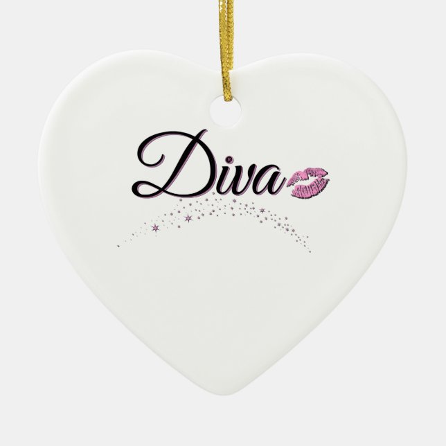 Ornamento De Cerâmica Diva (Frente)