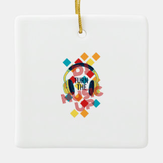 Ornamento De Cerâmica DJ aumenta a música