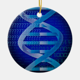Ornamento De Cerâmica DNA ID Blue Medical Science